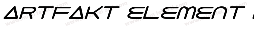 artfakt element bold字体转换